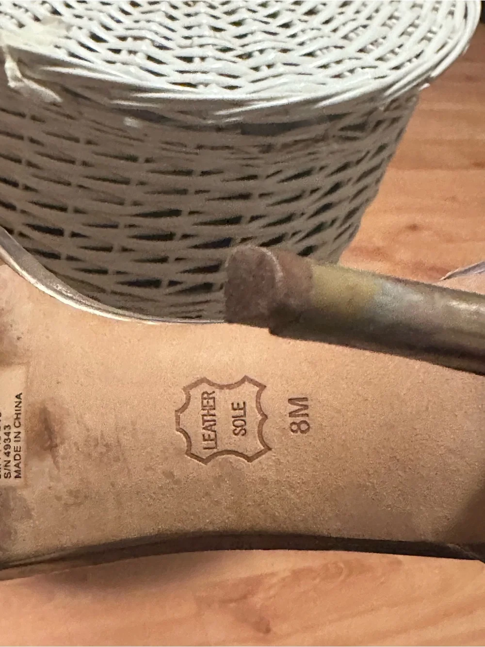 Tory Burch Women’s Metallic Rose Gold Ankle Strap Heels Size 8M Leather